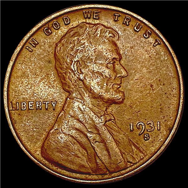 1931-S Wheat Cent CLOSELY UNCIRCULATED