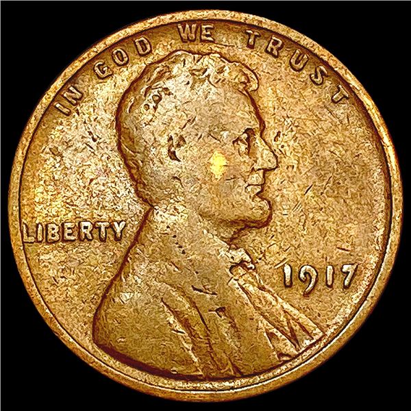 1917 DDO Wheat Cent LIGHTLY CIRCULATED