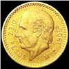 1905 Mexico Gold 10 Pesos 0.2411oz CLOSELY UNCIRCULATED