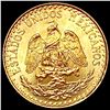 1945 Mexico Gold 2 Pesos 0.0482oz GEM BU