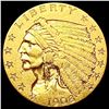 Image 1 : 1908 $2.50 Gold Quarter Eagle CLOSELY UNCIRCULATED