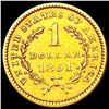 Image 2 : 1851 Rare Gold Dollar CLOSELY UNCIRCULATED