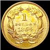 Image 2 : 1854 Rare Gold Dollar CLOSELY UNCIRCULATED
