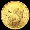1908 Mexico Gold 10 Pesos 0.2411oz UNCIRCULATED
