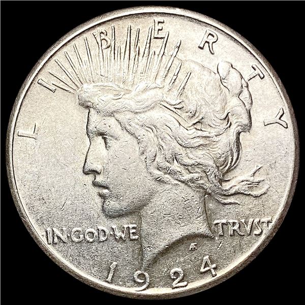 1924-S Silver Peace Dollar CLOSELY UNCIRCULATED