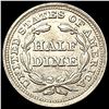 Image 2 : 1854 Arrows Seated Liberty Half Dime CLOSELY UNCIRCULATED