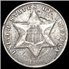 Image 1 : 1860 Silver Three Cent NEARLY UNCIRCULATED