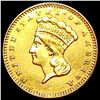 Image 1 : Type 3 Rare Gold Dollar CLOSELY UNCIRCULATED