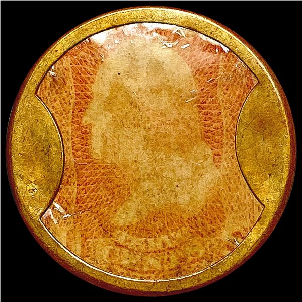 1862 Ayers Pills Encased Stamp HIGH GRADE
