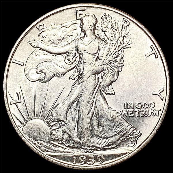 1939-D Walking Liberty Half Dollar CHOICE AU