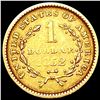 Image 2 : 1852 Rare Gold Dollar CLOSELY UNCIRCULATED