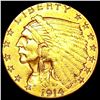 Image 1 : 1914-D $2.50 Gold Quarter Eagle CLOSELY UNCIRCULATED
