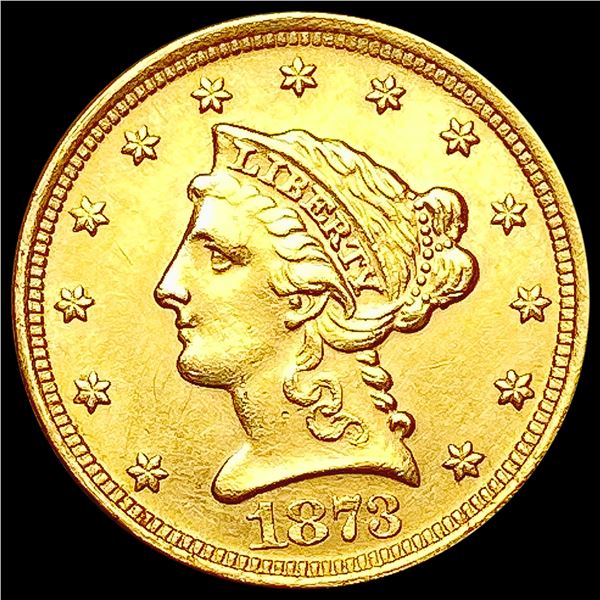 1873 $2.50 Gold Quarter Eagle CLOSELY UNCIRCULATED
