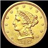 Image 1 : 1852 $2.50 Gold Quarter Eagle CLOSELY UNCIRCULATED