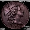 Image 1 : 1794 Head of 1794 Liberty Cap Large Cent UNCIRCULATED