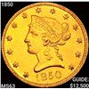 Image 1 : 1850 $10 Gold Eagle CHOICE BU