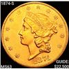 Image 1 : 1874-S $20 Gold Double Eagle CHOICE BU
