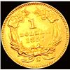 Image 2 : 1857-S Rare Gold Dollar UNCIRCULATED