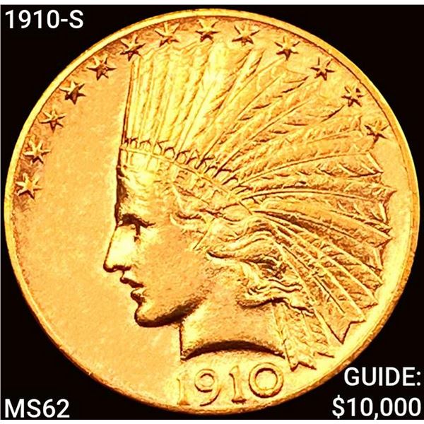 1910-S $10 Gold Eagle UNCIRCULATED