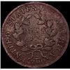 Image 2 : 1802/0 Reverse of 1802 Draped Bust Half Cent NEARLY UNCIRCULATED