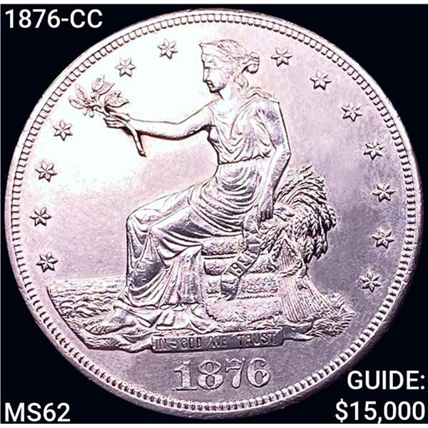1876-CC Silver Trade Dollar UNCIRCULATED