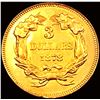 Image 2 : 1878 $3 Gold Piece CHOICE BU