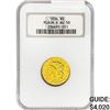 Image 1 : 1834 $5 Gold Half Eagle NGC AU50 Plain 4