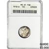 Image 1 : 1918-D Mercury Silver Dime ANACS MS61 FSB