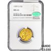 Image 1 : 1909-D CAC $5 Gold Half Eagle NGC MS63