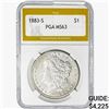 1883-S Morgan Silver Dollar PGA MS63