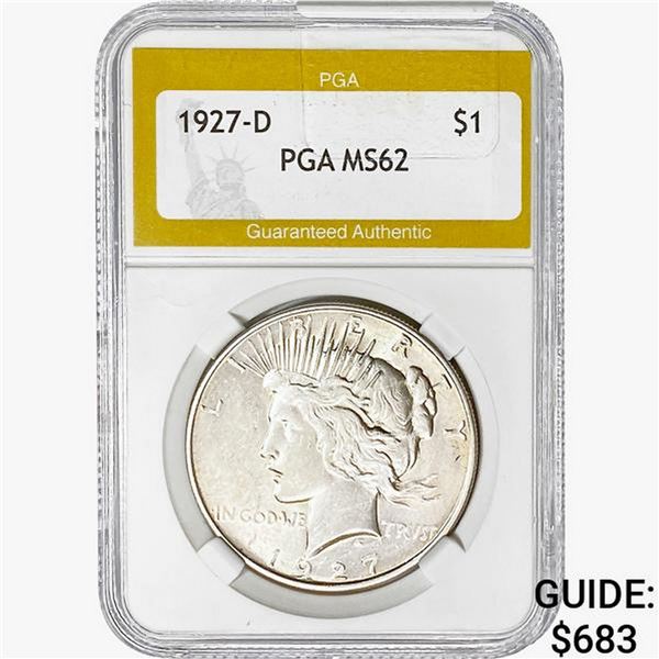 1927-D Silver Peace Dollar PGA MS62