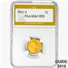 Image 1 : 1921-S Wheat Cent PGA MS63 RED