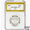 Image 1 : 1917 Standing Liberty Quarter PGA MS62+ FH Type 1