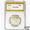 Image 1 : 1938 Walking Liberty Half Dollar PGA MS66
