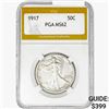 Image 1 : 1917 Walking Liberty Half Dollar PGA MS62