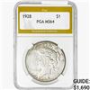 Image 1 : 1928 Silver Peace Dollar PGA MS64