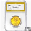 Image 1 : 1882 $10 Gold Eagle PGA MS64+