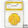 Image 1 : 1910-S $20 Gold Double Eagle PGA MS60