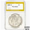 1889-O Morgan Silver Dollar PGA MS63