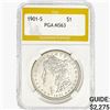 1901-S Morgan Silver Dollar PGA MS63