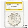 1927-S Silver Peace Dollar PGA MS61