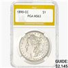 1890-CC Morgan Silver Dollar PGA MS63