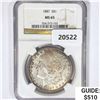 Image 1 : 1887 Morgan Silver Dollar NGC MS65