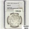 Image 1 : 1878 7/8TF Strong Morgan Silver Dollar NGC MS62