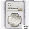 1887-O Morgan Silver Dollar NGC MS62