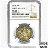 Image 1 : 1918 Illinois Half Dollar NGC MS64