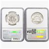 Image 2 : 1948&1971 [2] Silver Half Dollars NGC MS/PF