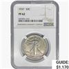 Image 1 : 1937 Walking Liberty Half Dollar NGC PF62