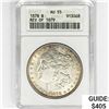 1878 Morgan Silver Dollar ANACS AU55 Rev 79