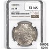 Image 1 : 1880-O Morgan Silver Dollar NGC AU58